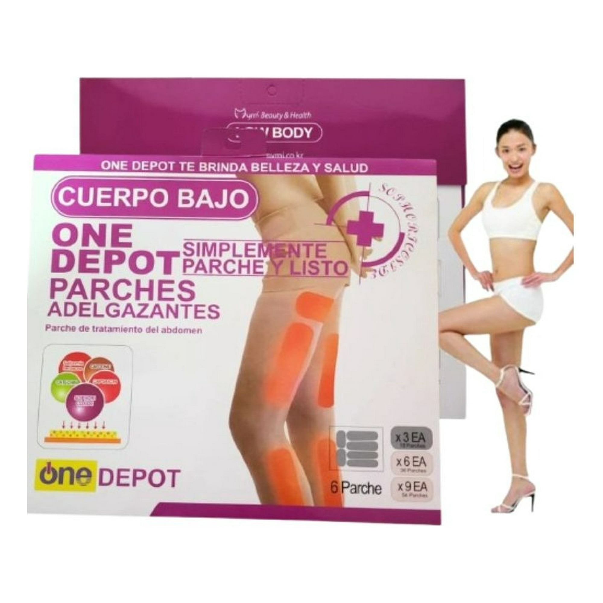 Genérico - Parche Adelgazante Reductor Cuerpo Bajo Intensiva 5 Pack Jhn