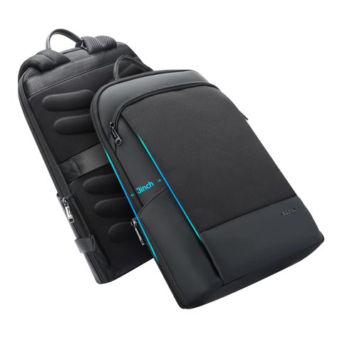 Mochila Para Portátil Bopai Super Slim De 15 Pulgadas, Antirrobo, Negra