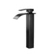 thumbnail image 2 of Grifo monomando para lavabo de baño con caño en cascada, grifo mezclador para lavabo de caravana, resistente a arañazos. Negro 304 cm de alto., 2 of 5