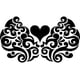 thumbnail image 1 of Decomural Heart Swirl Decorative Headboard WS-32854, 1 of 2