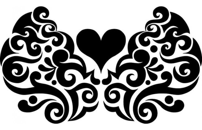Rienda Libre Graphics - Decomural Heart Swirl Decorative Headboard Ws-32854