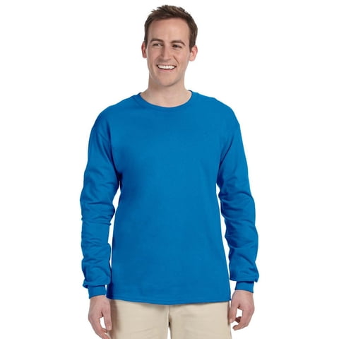 Remera De Manga Larga Gildan Ultra Cotton Zafiro 3Xl