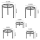 thumbnail image 2 of 5pcs Bases Para Maceteros Belug De Herrería Plantas Porta Macetas Negro, 2 of 5