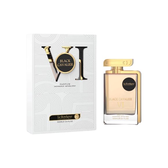 Perfume Le Bonheur Black Cavalier Vi Eau de Parfum para hombre, 100 ml