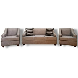 Muebles Duna - Juego De Living 3 1 1 Oslo Lino Gris Medio