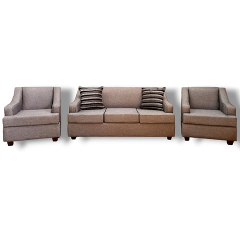 Muebles Duna - Juego De Living 3 1 1 Oslo Lino Gris Medio