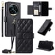 thumbnail image 1 of Funda tipo billetera FOXDOCK para Realme 13 Pro Plus – Tapa abatible con correa para mujer, 1 of 5