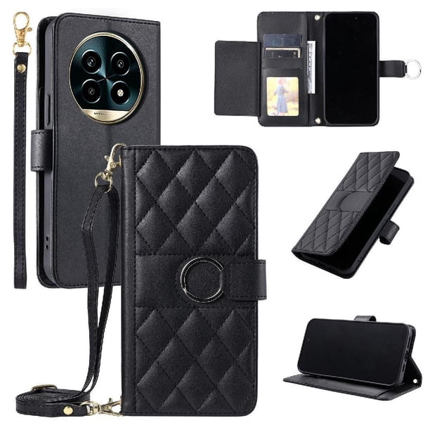 Funda tipo billetera FOXDOCK para Realme 13 Pro Plus – Tapa abatible con correa para mujer
