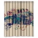 thumbnail image 1 of Cortina de ducha de The Beatles "All You Need Is Love" con ganchos, tamaño 60 x 72 pulgadas, 1 of 3