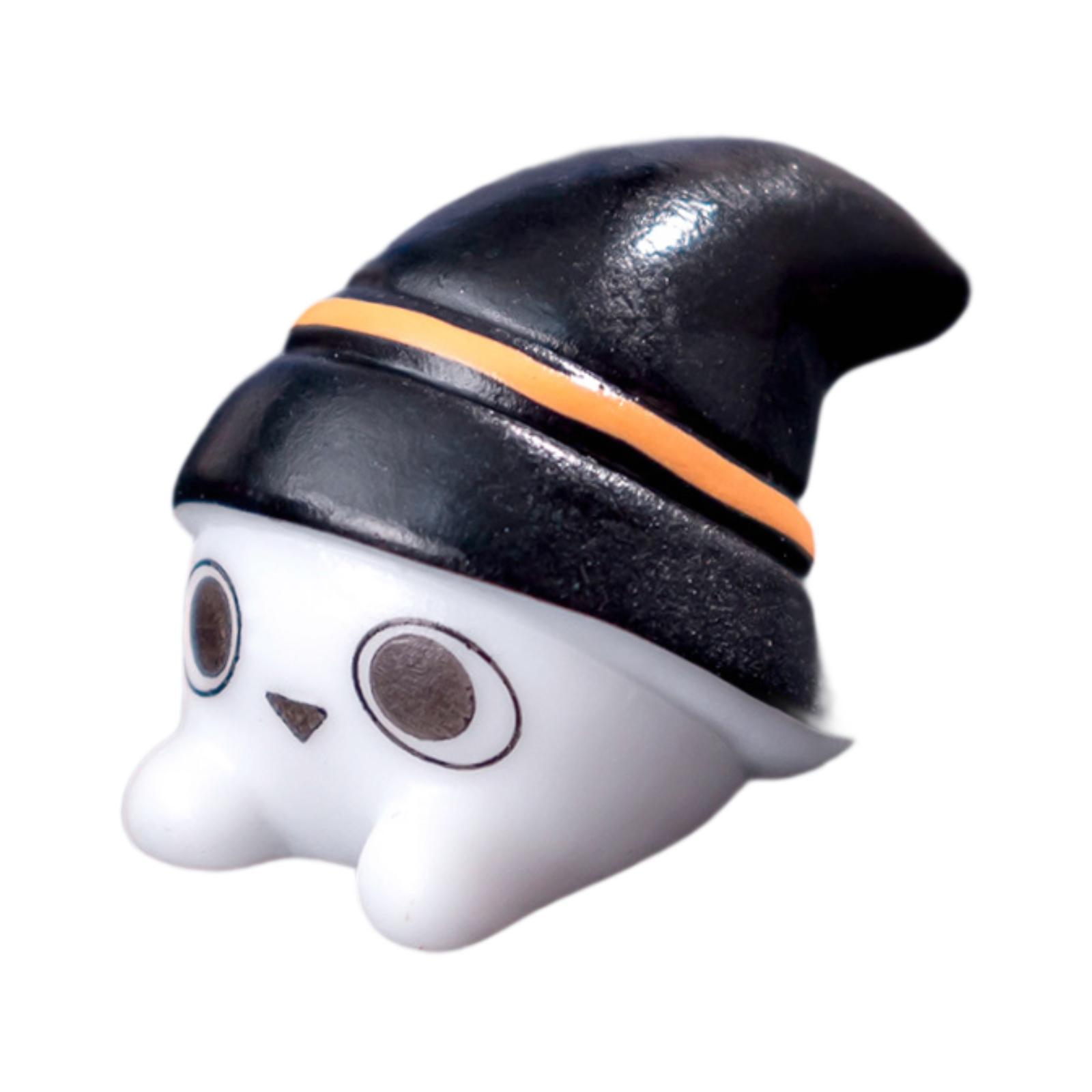 Bothyi - Mini Estatuilla De Halloween, Bonita Escultura De Resina Para Casa Encantada, Mesa De Escritorio, 2,9X1,9 Cm, Sombrero De Elfo