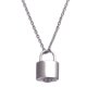 thumbnail image 3 of Mini Candado, Collar De Urna De Cremación, Colgante De Recuerdo Para Amigos, Mujeres, Hombres, Plata, 3 of 5
