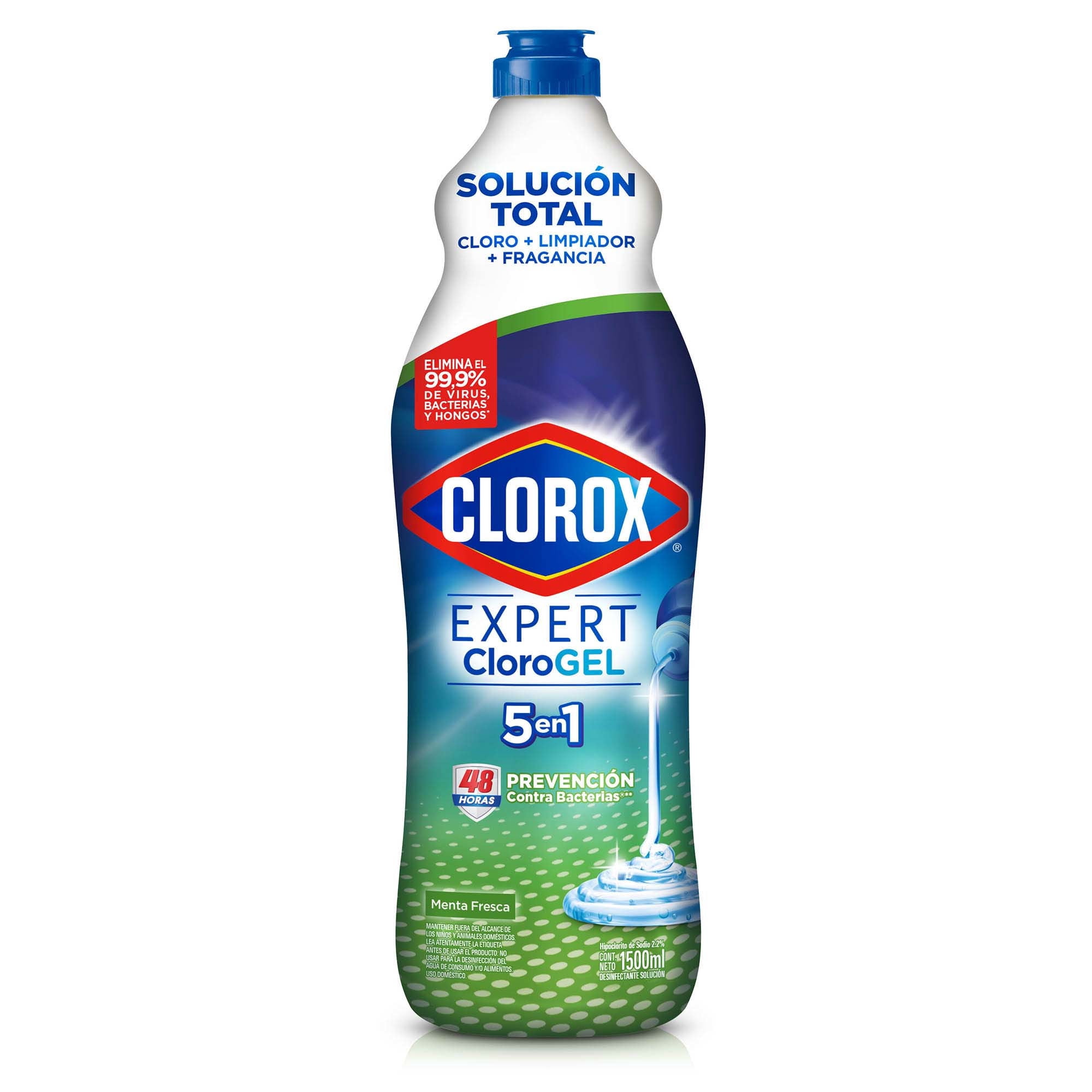 Cloro En Gel Menta Fresca Botella 1500 ml Clorox