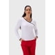 thumbnail image 1 of Polera Mujer Rib Escote Cruzado Blanco, 1 of 4