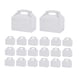 thumbnail image 1 of 20 Piezas Cajas Para Pasteles Contenedores Portátiles Para Cupcakes Para Cocina Picnic Al Aire Libre Plata, 1 of 3