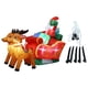 thumbnail image 4 of Papá Noel Hinchable Grande En Trineo Navideño, Ideal Para Fiestas Y Regalos Navideños En El Jardín (1,8 M)., 4 of 5