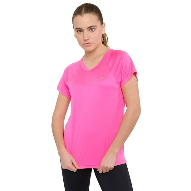 Polera Mujer Deportiva Fucsia V-Neck Corona