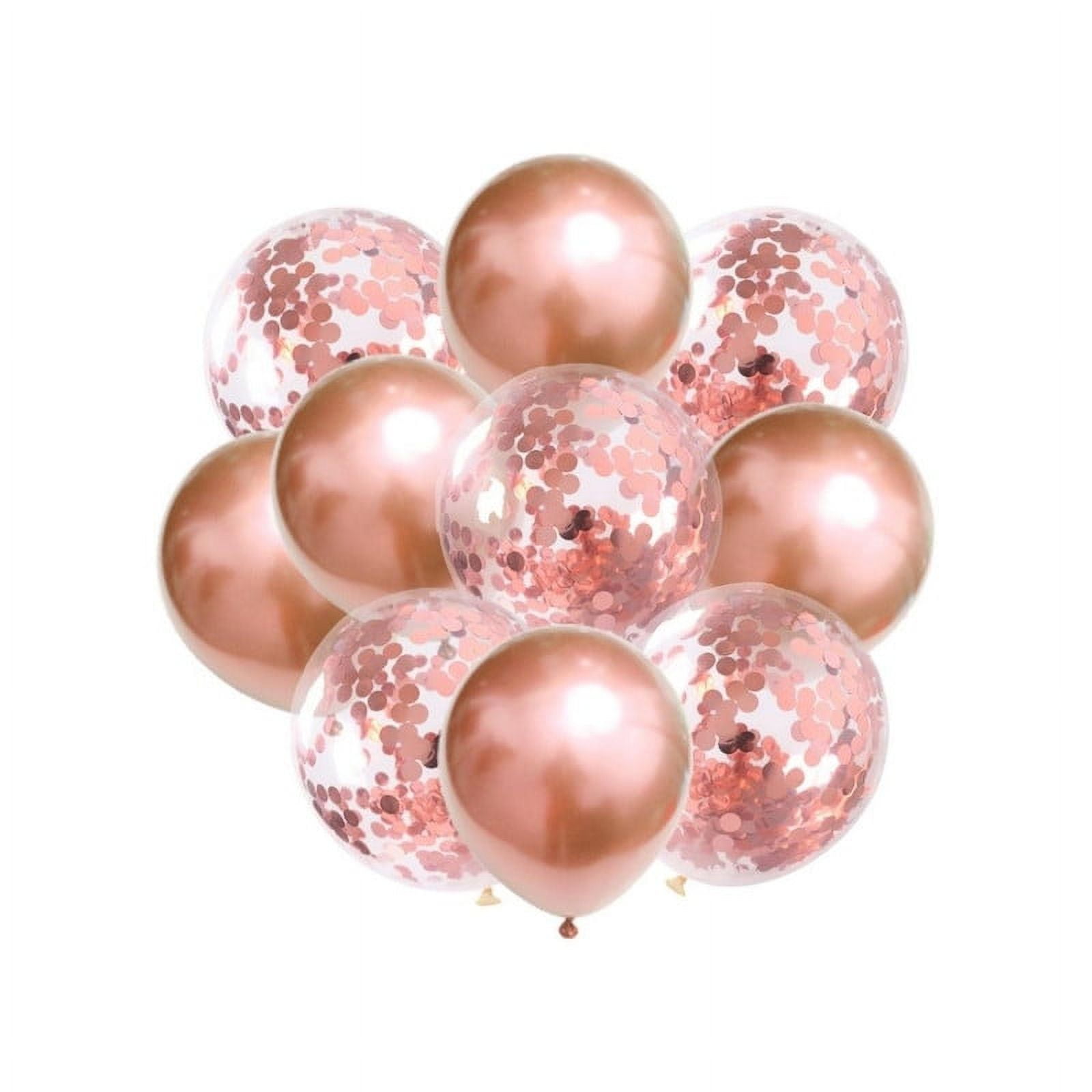 Babyluna - Set De 12 Globos Premium Para Fiestas Y Un Inflador Manual, Rosa