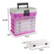thumbnail image 2 of Caja de herramientas de almacenamiento Wakeman Outdoors, organizadora duradera, rosa, 2 of 8