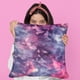 thumbnail image 4 of Cojín Plutus Brands con piel sintética de animales fúnegros, rosa y morado, 4 of 7