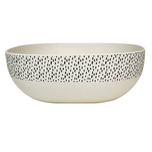 Bowl Biobamboo Cuadrado Puntos 20x8 cm