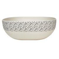 Decogreen - Bowl Biobamboo Cuadrado Puntos 20X8 Cm