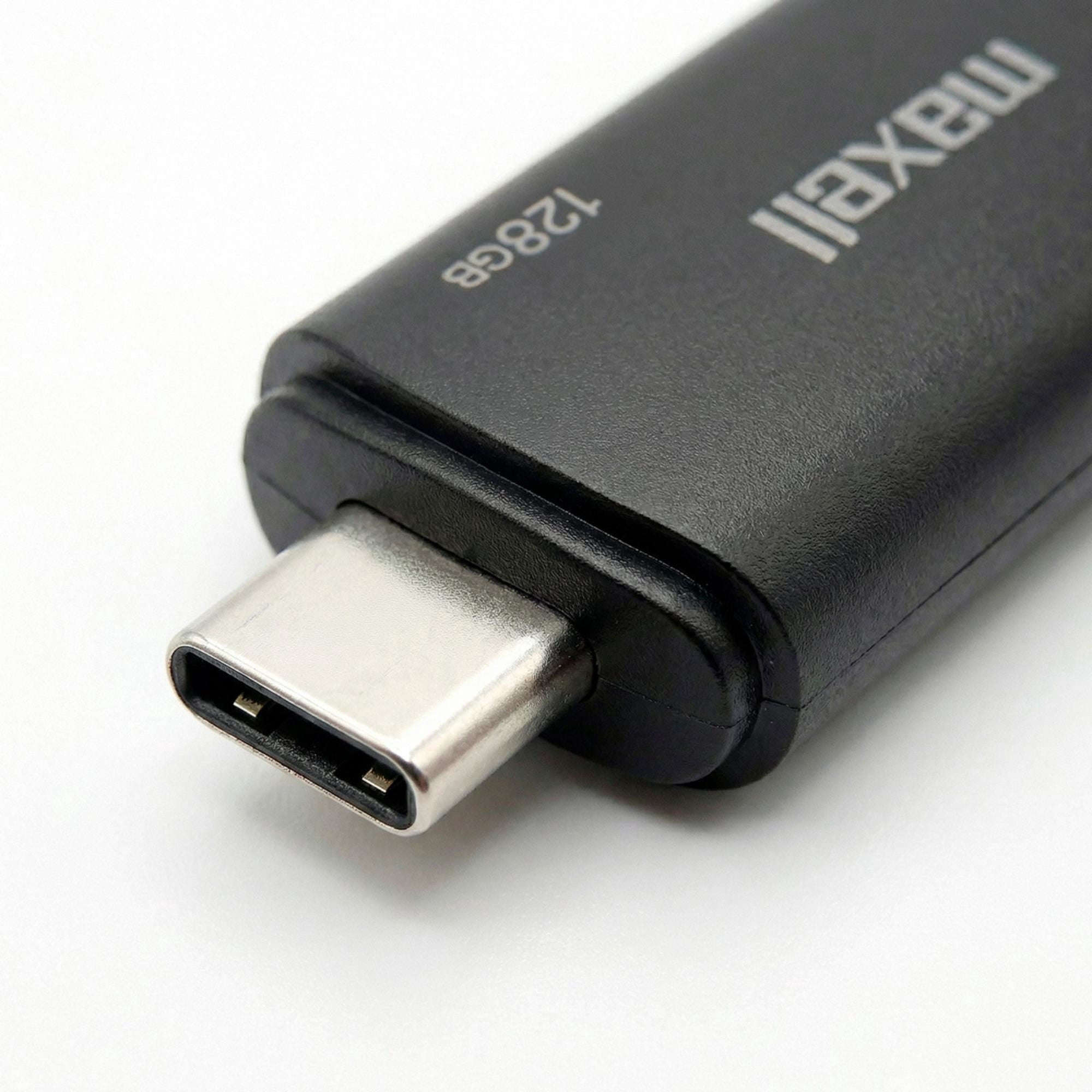 Pendrive Maxell Usbtc-128Gb 3.2 Negro