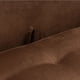 thumbnail image 5 of Banqueta Lua Con Respaldo 2 Cuerpos Felpa Chocolate, 5 of 6
