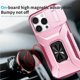 thumbnail image 3 of Funda Armada para iPhone 16 Pro Max con Tapa Deslizante y Soporte Magnético Giratorio Rosa, 3 of 5