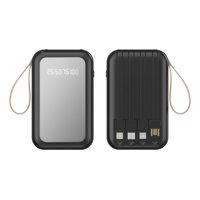 Genérico - Cargador Inalámbrico Portátil Led Cables Integrados 4En1