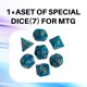 thumbnail image 3 of Tapete de juego Partypda para MTG, TCG y DND con bolsa de almacenamiento y 7 dados, 3 of 6