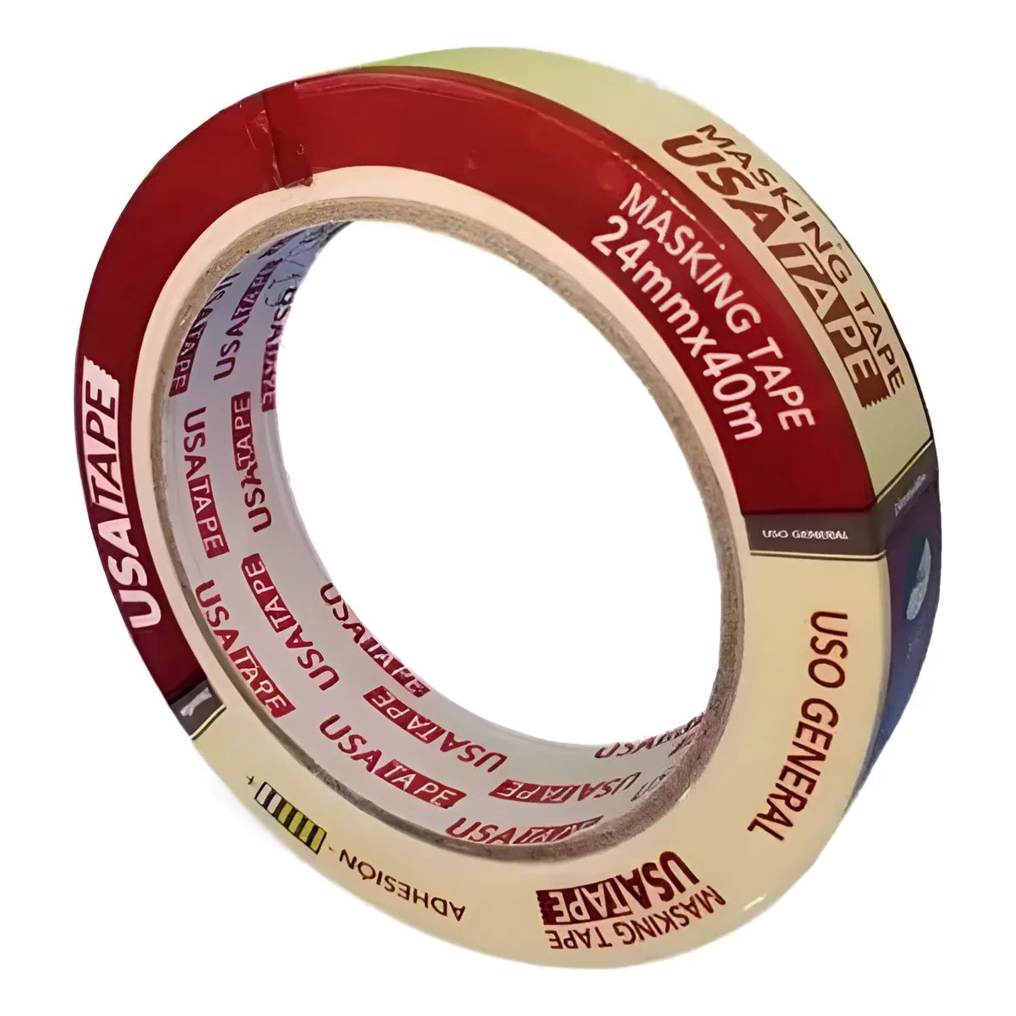 Metalfer - Cinta Enmascarar 24mmx40m Beige Lisa