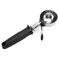Bothyi - Cucharas De Helado De Acero Inoxidable Para Mellon Balls Muffins Frozen Delicacies Negro