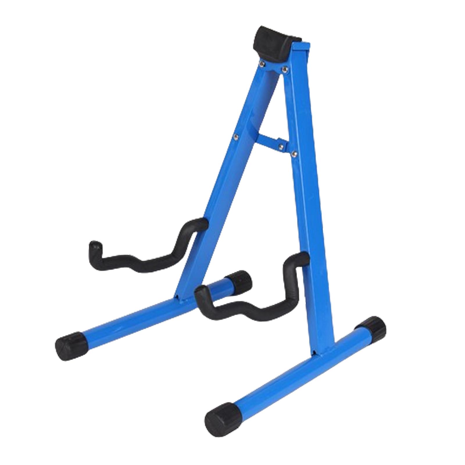 Magideal - Soporte Para Guitarra, Soporte Para Instrumentos Musicales, Un Marco, Pies De Goma Universales, Soporte Para Guitarra, Mandolina Antideslizante, Violí Azul