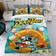 thumbnail image 4 of PatoAventuras Conjunto de sábanas temático, trío de piezas, cómodo y amigable con la piel, diseño único, regalo de decoración para el hogar para familiares, amigos y fans,173cm *218cm, 4 of 6