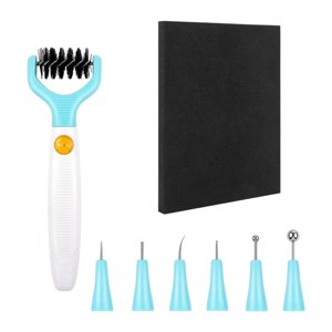 Bothyi - Herramienta De Escultura De Papel Resistente Con Pincel Troquelado Para Manualidades De Papel En Relieve Álbum De Recortes Tipo A