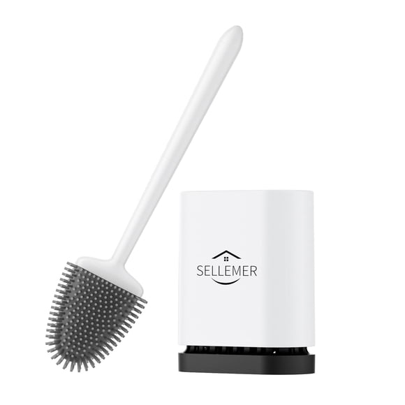 Set de escobilla y soporte para inodoro Sellemer Flexible Silicone