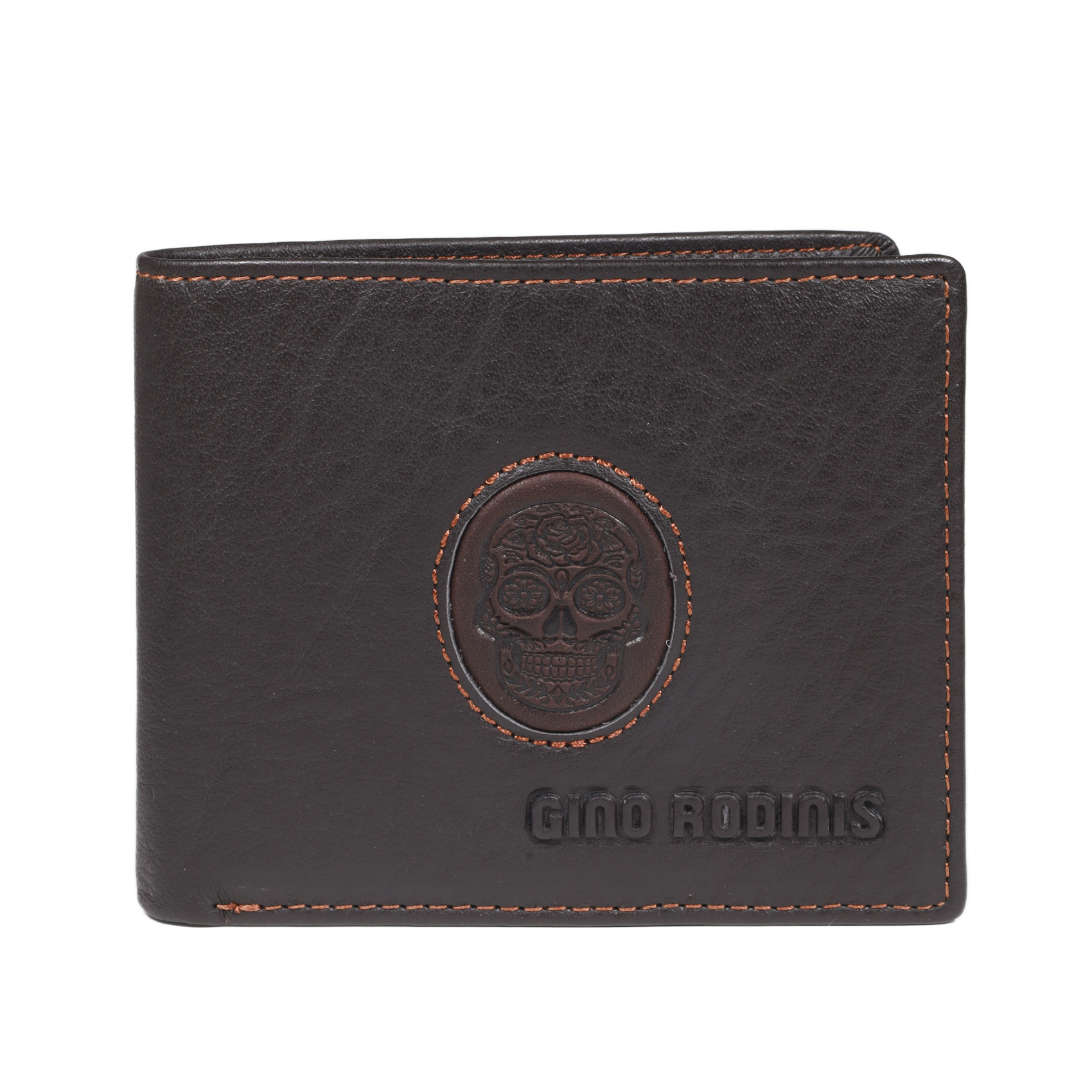 Gino Rodinis - Billetera De Hombre Étnica 932 | Calavera