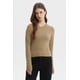 thumbnail image 1 of Polera Mujer Rib Abertura Puño Verde Olivo, 1 of 4