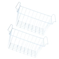 Magideal - 2 Cestas De Almacenamiento Para Congelador, Divisor De Alambre, Práctico Estante De Almacenamiento, Contenedor Para Refrigerador, Organización De Desp 39Cmx20Cmx20Cm