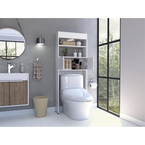 Tuhome - Estante Wc Madrid 2 Puertas 160X62,4X20,3 Cm Blanco