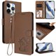 thumbnail image 2 of Funda Volteable tipo Billetera con Correa para iPhone 16 Pro, Marrón, 2 of 6