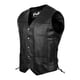 thumbnail image 1 of CHALECO DE CUERO NEGRO HWK Motorsports 7XL, 1 of 7