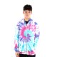 thumbnail image 1 of Polerón full zipper con capucha lila turquesa tie dye spitfire hombre street culture season, 1 of 6