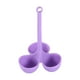 thumbnail image 2 of Canasto De Soporte Para Huevos Y Vapor, Canasto Para Huevos, Caldera Para Cocina, Encimera, Nevera, Violeta, 3 Agujeros, 2 of 3