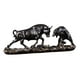 thumbnail image 4 of Escultura De Animales Figura De Vaca Esculturas De Vaca Modernas Para Estante Estantes De Mesa Cobre 40x11x15.5cm, 4 of 5
