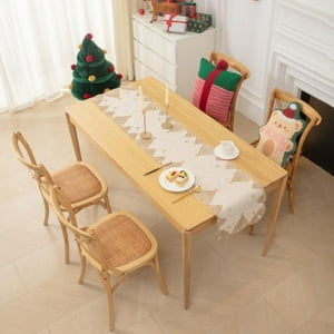 Top Lucky - Camino De Mesa Navideño 36X180 Cm Diseño En Arpillera Ideal Para Decoración Md01