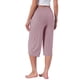 thumbnail image 3 of INSPIRE CHIC Pantalones Cortos de Pijama de Mujer de Cintura Alta Viscosa Cómodos Suaves a la Rodilla con Bolsillos X-grande Rosa, 3 of 6