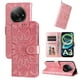 thumbnail image 1 of Funda tipo cartera FOXDOCK para Xiaomi Redmi A3 , diseño girasol en relieve, cuero PU, cierre magnético, soporte y tarjetero, 1 of 5