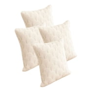 Genérico - Set De 4 Fundas De Cojin Serie Abanico 45X45 Cm Blanco