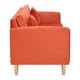 thumbnail image 3 of Sofa New Retro 3c + 2 Pouf Felpa 05 Naranjo, 3 of 6